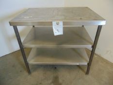 Stainless Steel Table with 2 Shelves