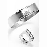 Platinum Sapphire Crystal Diamond Ring. Size - N1/2 lead.