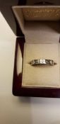 18ct White Gold Gucci Ring 6 Stone 0.16pts