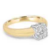 18ct Yellow Gold 4 Stone 0.5ct Diamond Ring Size N