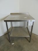 Stainless Steel Table with lower shelf