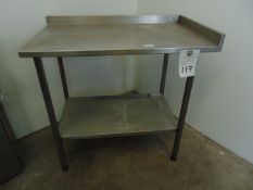 Catercare of Lancaster Limited Stainless Steel Table with Lower Shelf