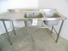 Two Basin Stainless Steel Sink Unit