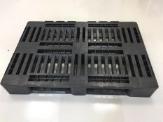 High Density Black Plastic Euro Pallets - x 5