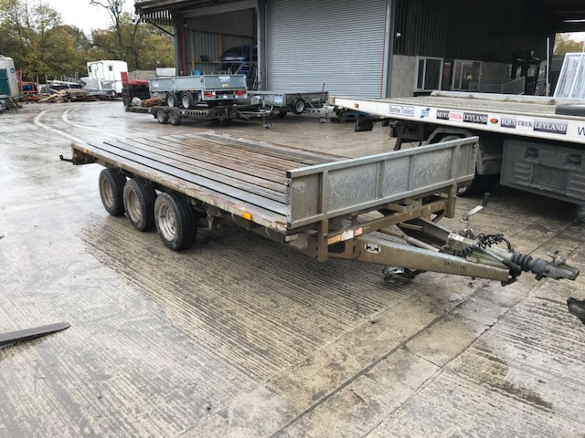 14x 6’,6” Flat Bed (NO SIDES) DP120-14 Bogie Trailer.