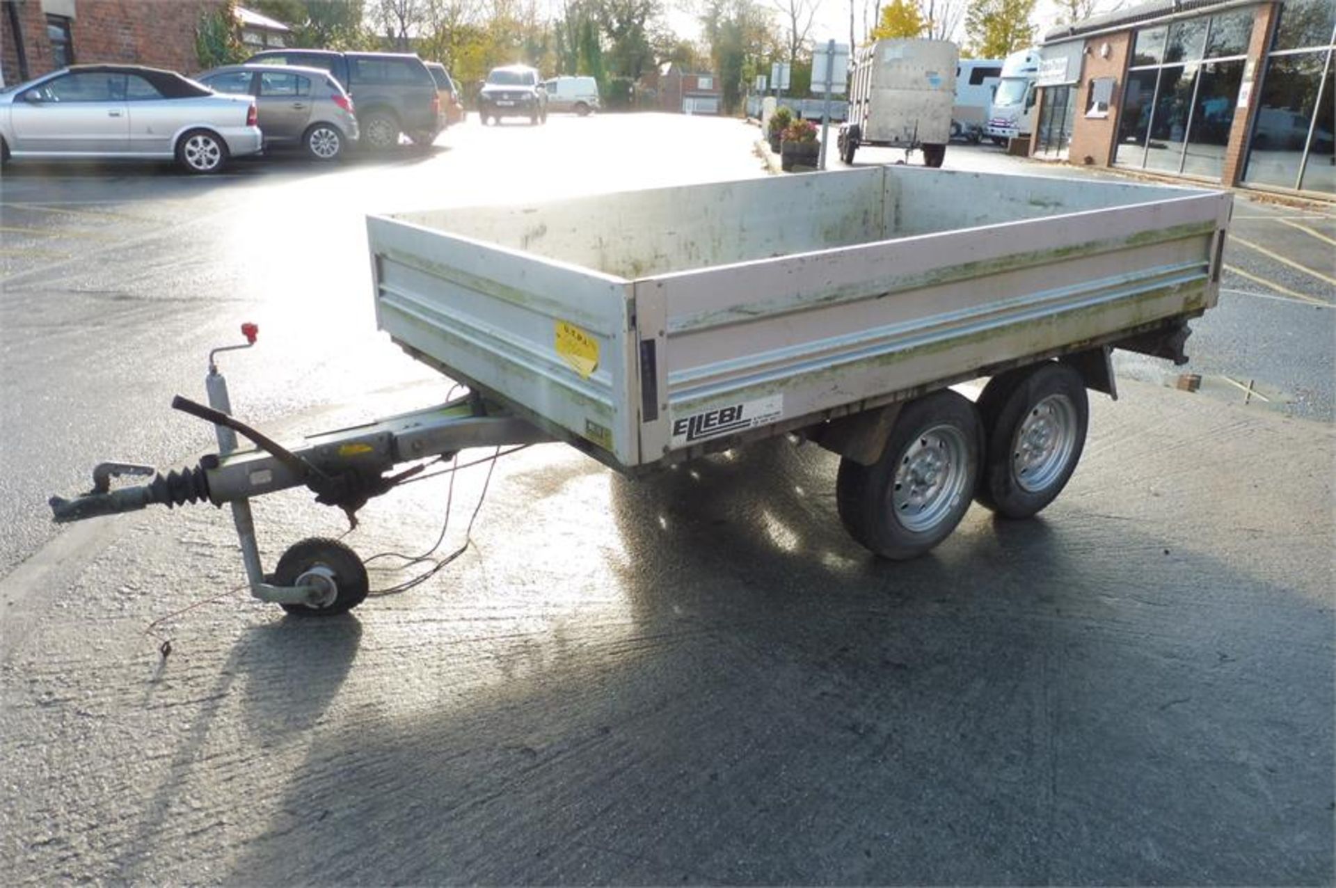 Wigan Ellebi Trailer, 8x5 Flat Bed With Sides.