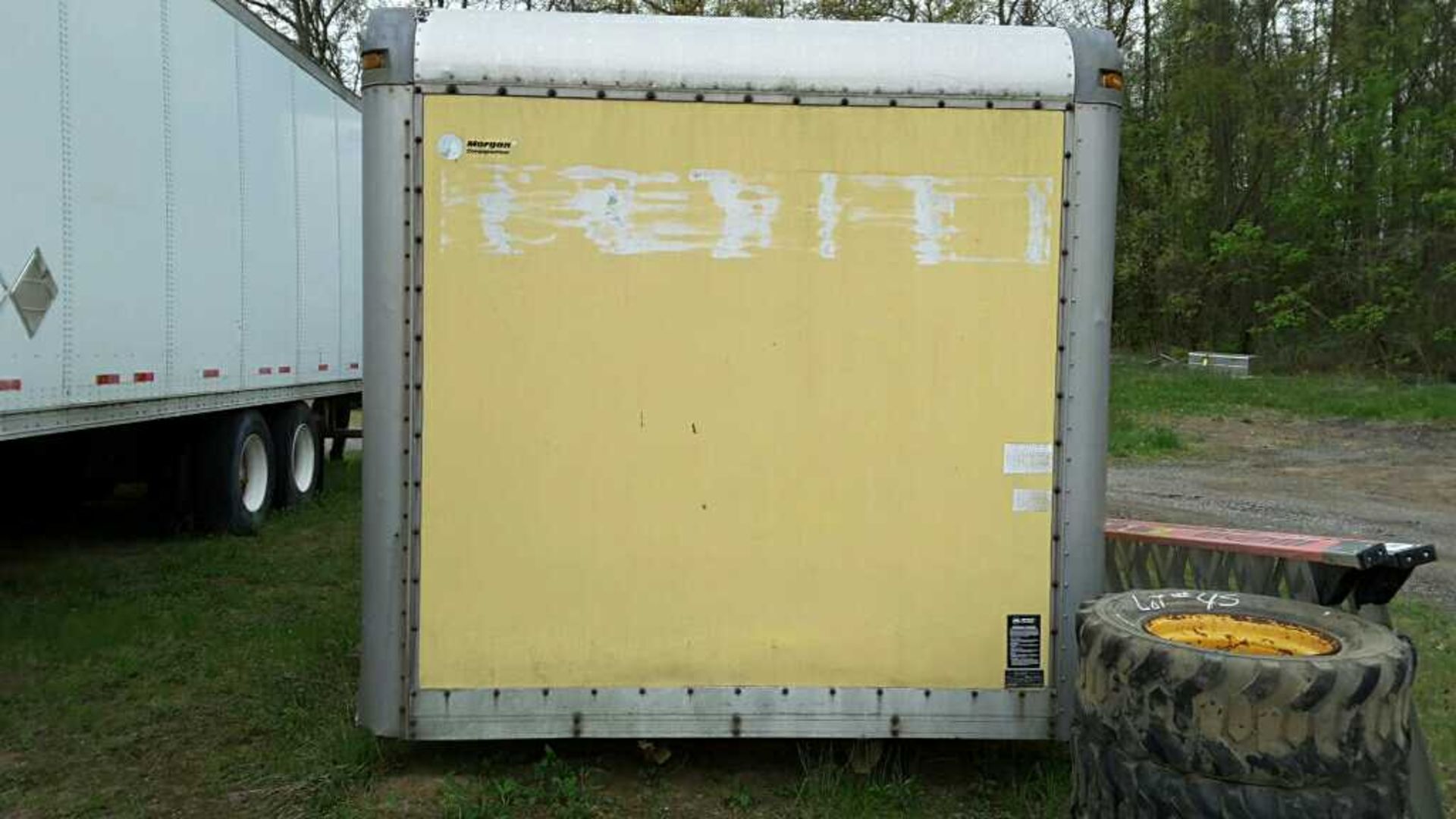 Semi Truck Box 8' x 22' - Yellow - Image 5 of 6