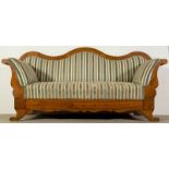 Biedermeier Sofa. Niedersachsen um 1850. Esche massiv. Ältere Polsterung & Restauration. Guter