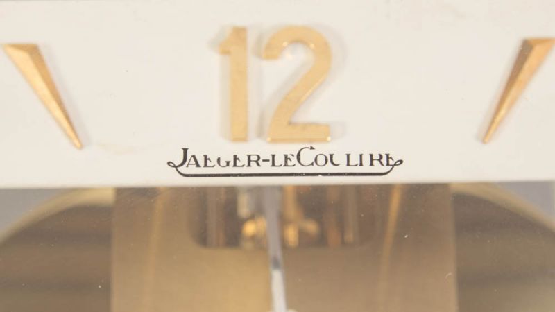 "JAEGER LE COULTRE - ATMOS". Rundum voll verglastes Messinggehäuse, teilweise skelletiertes - Image 5 of 10