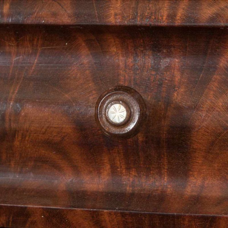 Sekretär, sog. "Schreibschrank". Biedermeier, Hamburger Raum um 1840/50. Mahagoni massiv und - Image 9 of 26