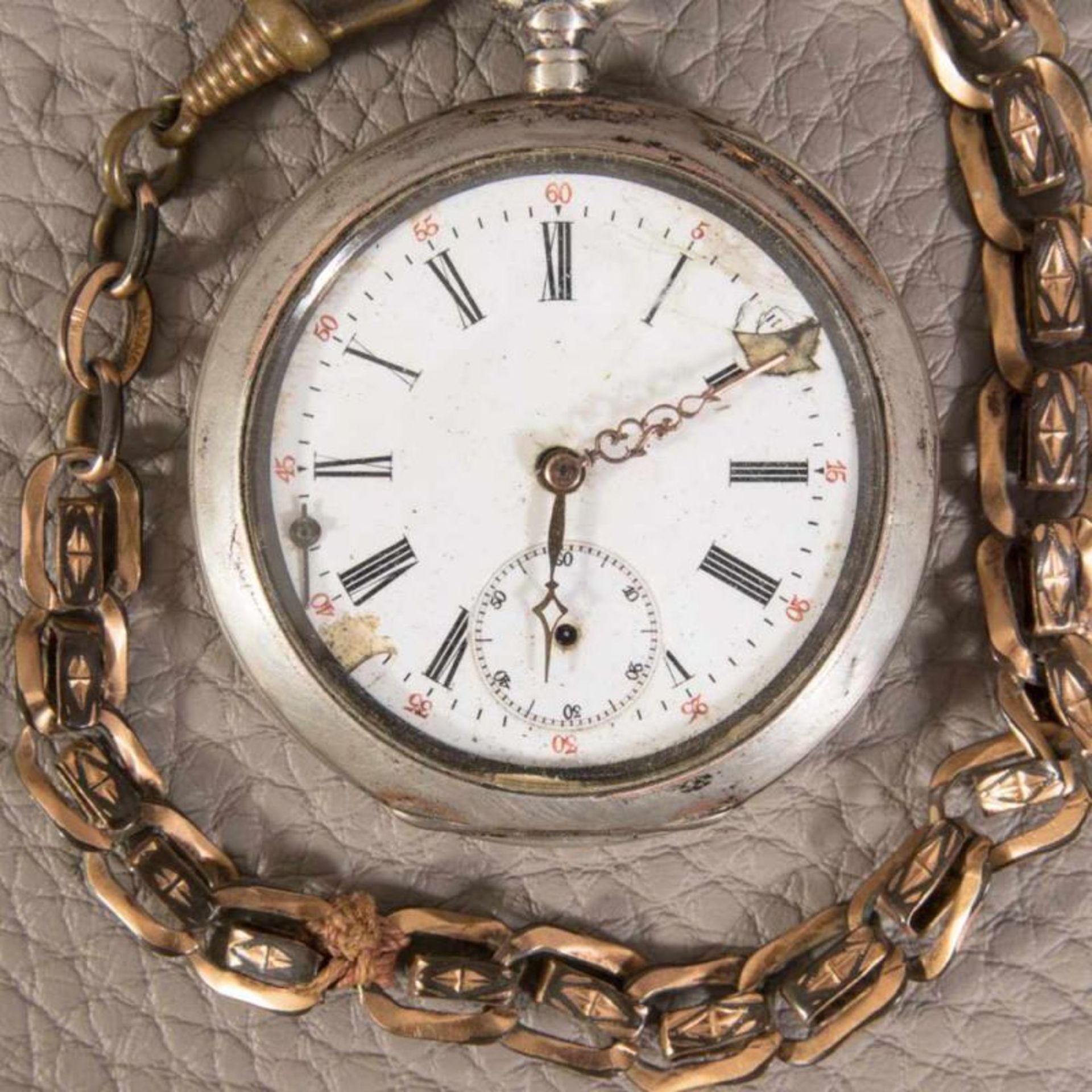 4teiliges Konvolut alter/antiker Uhren, bestehend aus 3 x Armband- & 1 x 8ooer Silber Taschenuhr - Image 4 of 9