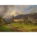 MAHLKNECHT, JOSEPH ANTON 1827 Rifeils - 1869 München Schloss Ebenzweier in Altmünster am Traunsee R.