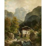 SCKELL, LUDWIG (LOUIS) 1833 Schloss Berg - 1912 Pasing Mühle bei Wörgl, Tyrol L. u. signiert. Rücks.