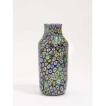 VASE "MURRINE MILLEFIORI" Fratelli Toso, Ermanno Toso, 1959/60 Farbloses Glas. Zylindrische Wandung,