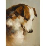 REICHERT, CARL ('J. Hartung') 1836 Wien - 1918 Graz Border Collie R. u. mit Pseudonym "J. Hartung"