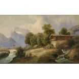 BARBARINI, EMIL 1855 Wien - 1933 Brunn am Gebirge b. Wien "Bei Berchtesgaden" L. u. signiert und "