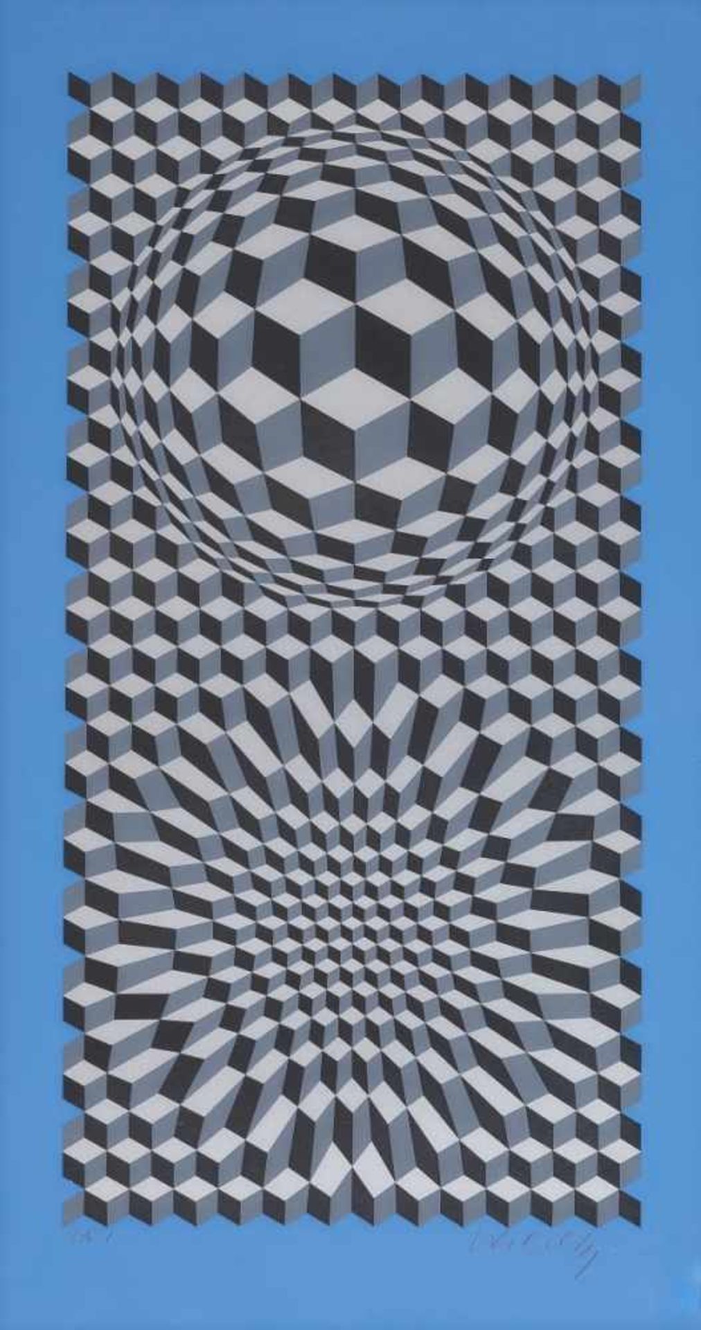 Vasarely, Victor 1908 Pécs/Ungarn - 1997 Annet-sûr-Marne bei Paris Abstrakte Kompositionen Drei