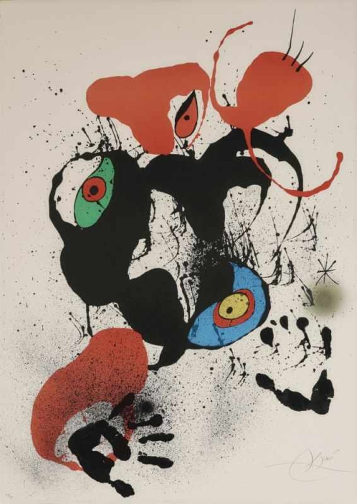 Miró, Joan 1893 Barcelona - 1983 Palma de Mallorca Les Agulles del Pastor. 1973 Farblithographie auf