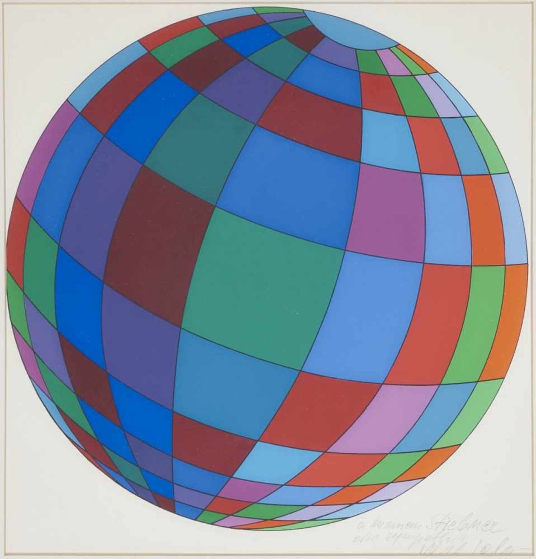 Vasarely, Victor 1908 Pécs/Ungarn - 1997 Annet-sûr-Marne bei Paris Abstrakte Kompositionen Drei - Bild 2 aus 3