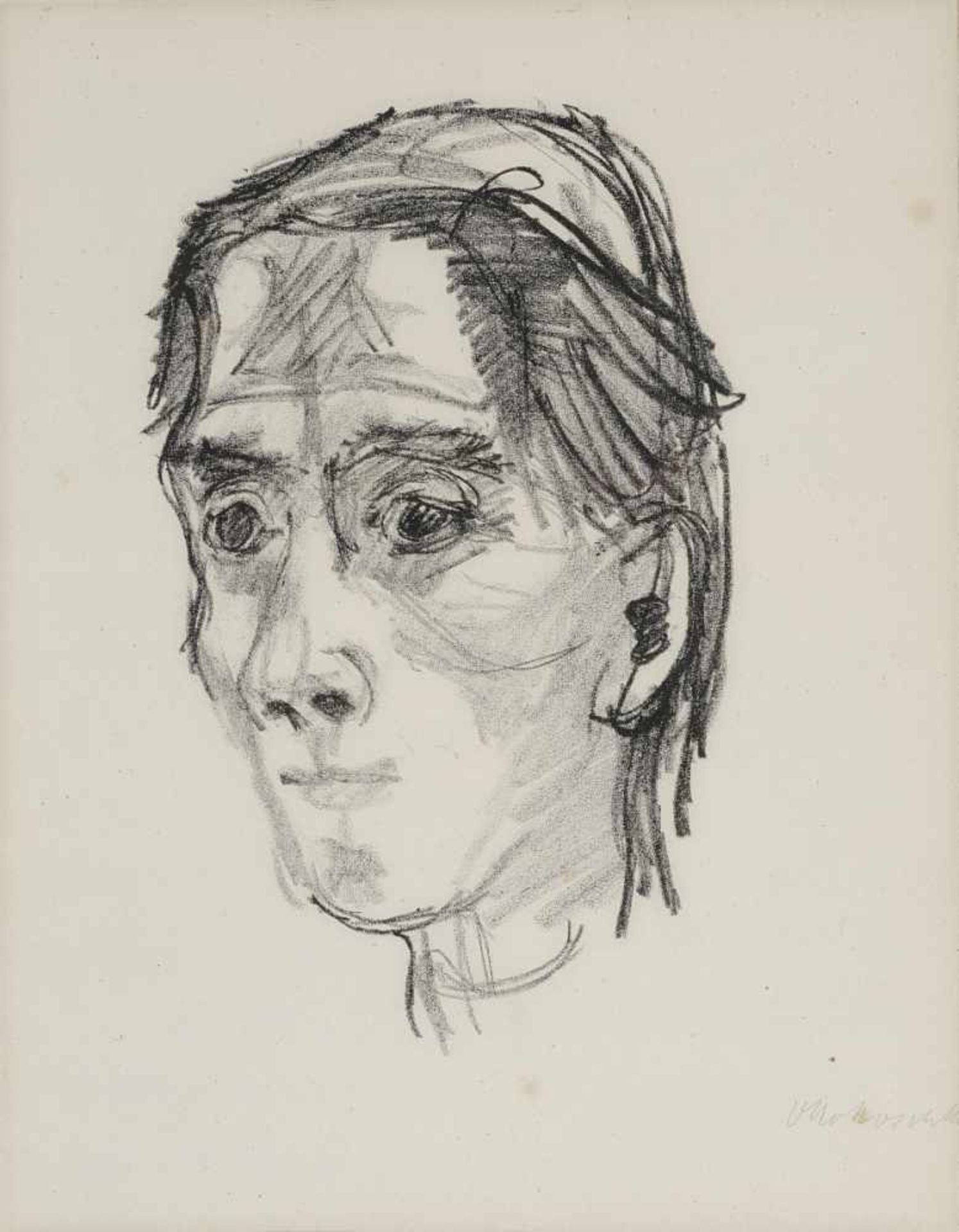 Kokoschka, Oskar 1886 Pöchlarn - 1980 Montreux Das Gesicht des Weibes (Porträt Alma Mahler). - Bild 2 aus 2