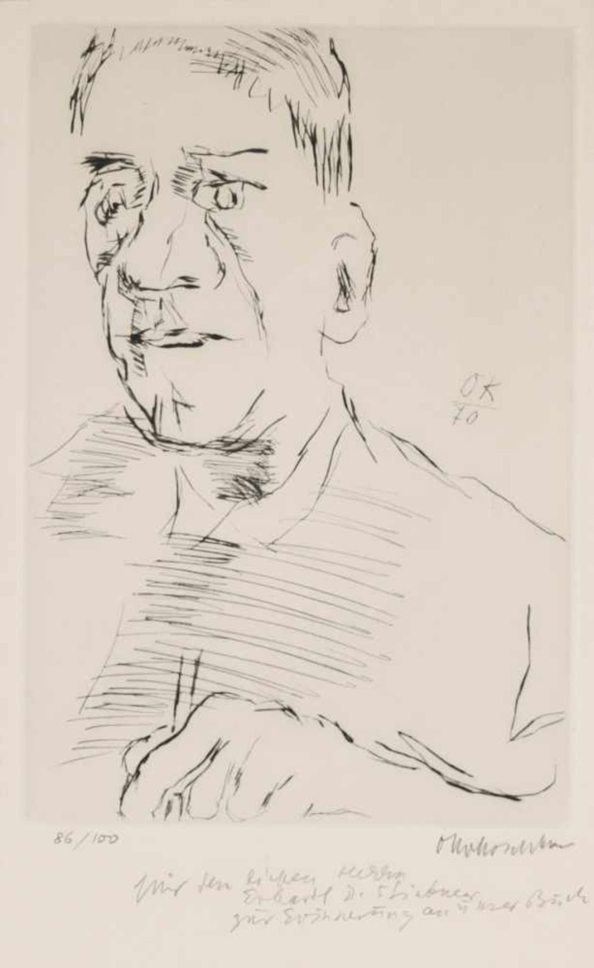 Kokoschka, Oskar 1886 Pöchlarn - 1980 Montreux Akropolis I. 1961-1964. Selbstbildnis mit