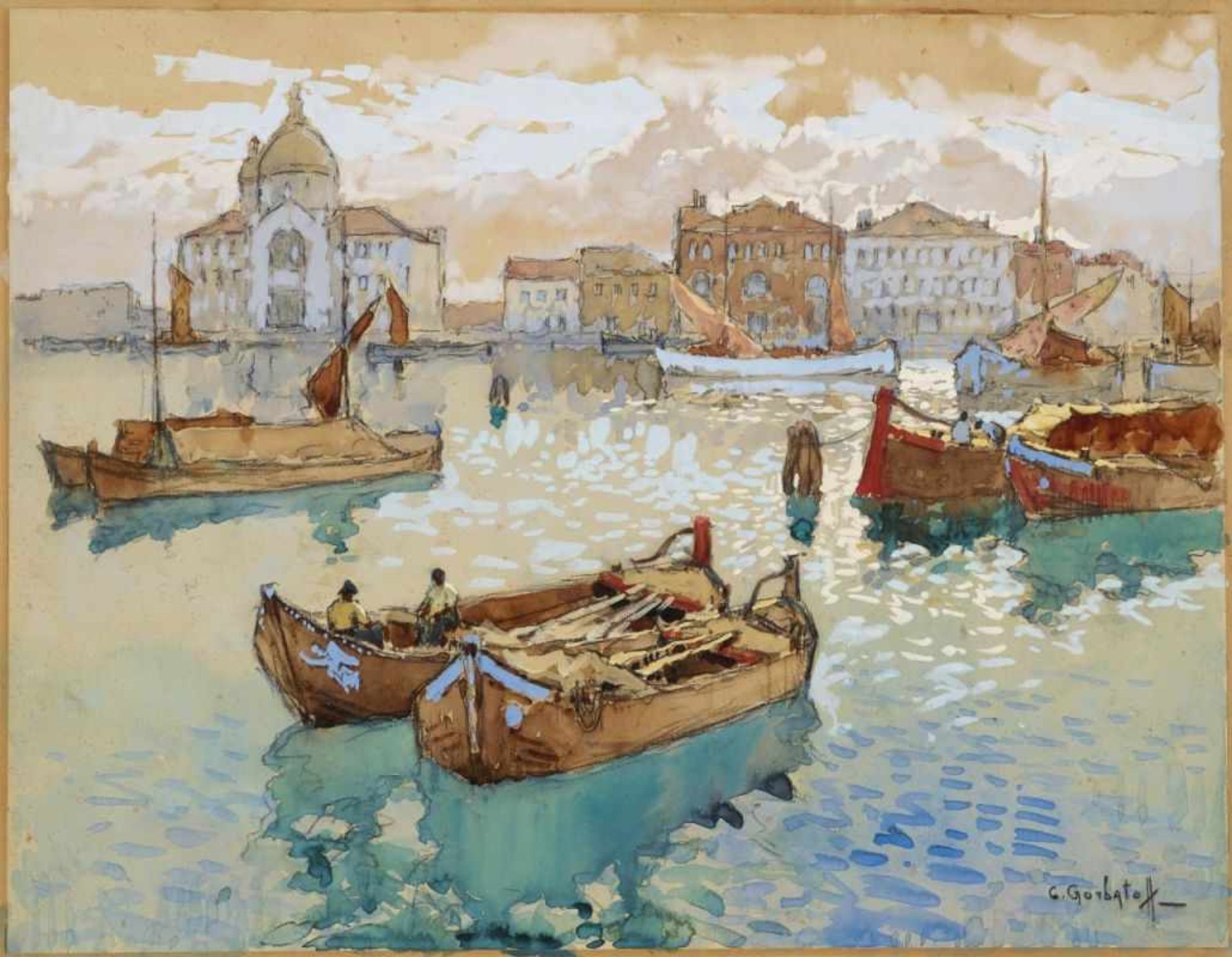 Gorbatov (Gorbatoff), Konstantin Ivanovich 1876 Stavropol - 1945 Berlin La Giudecca Venedig