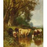 HART, WILLIAM (WILLIAM MCDOUGAL) 1823 Paisley / Lanarkshire - 1894 Mount Vernon / N. Y. Kühe am