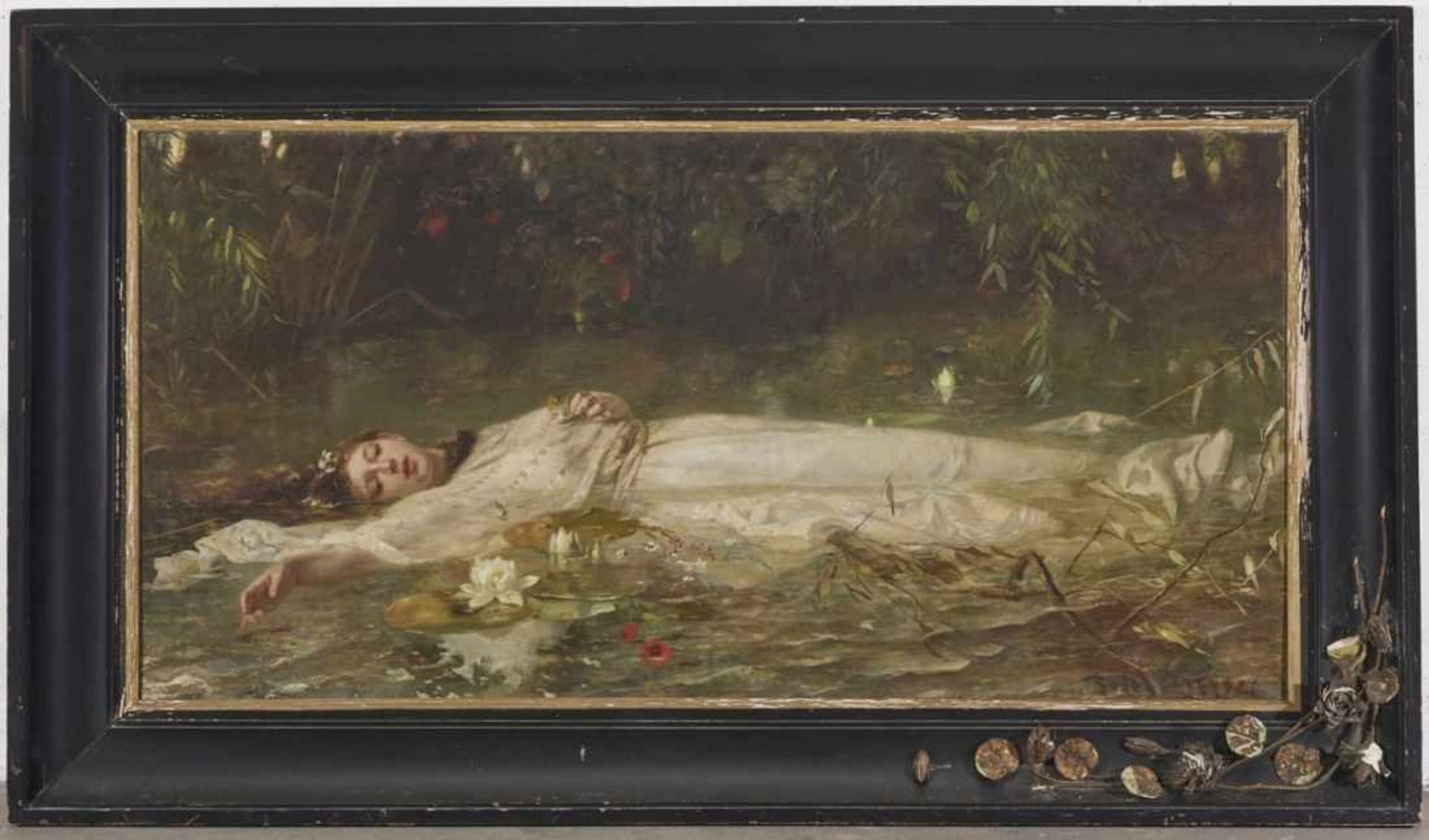 HEYSER, FRIEDRICH WILHELM THEODOR 1857 Gnoien (Mecklenburg) - 1921 Dresden Ophelia R. u. signiert. - Bild 2 aus 3