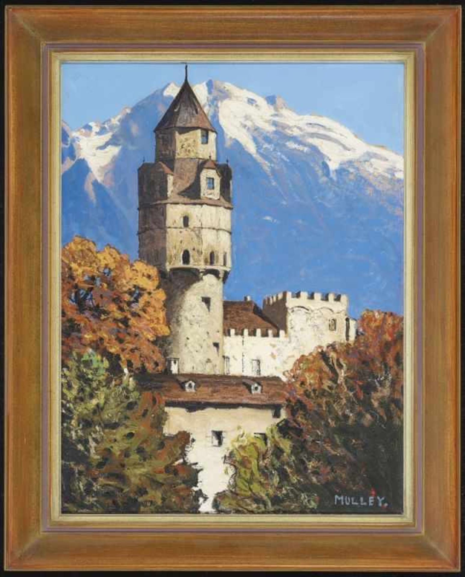 MULLEY, OSKAR 1891 Klagenfurt - 1949 Garmisch-Partenkirchen Blick auf den Münzturm der Burg Hasegg - Bild 2 aus 3