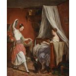 ROEHN, ALPHONSE (JEAN-ALPHONSE) 1799 Paris - 1864 ebenda "La danse improvisée" R. u. signiert und