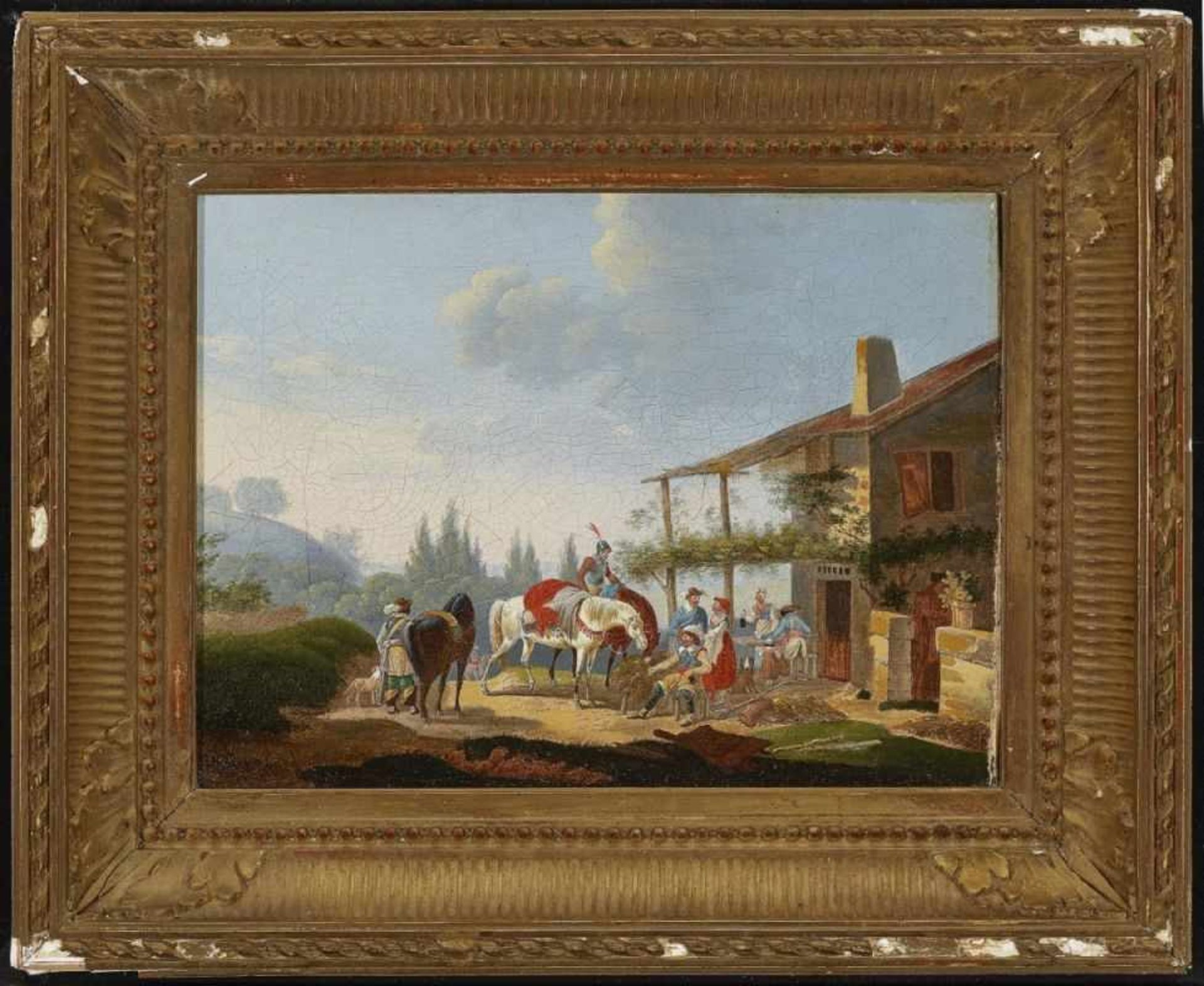 SWEBACH, GEN. SWEBACH DE FONTAINE, JACQUES FRANCOIS JOSEPH 1769 Metz - 1823 Paris Rastende - Bild 2 aus 2