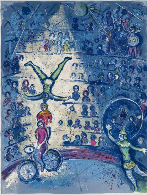 Chagall, Marc 1887 Witebsk - 1985 St. Paul de Vence Cirque Lithographies originales de Marc Chagall. - Image 2 of 23