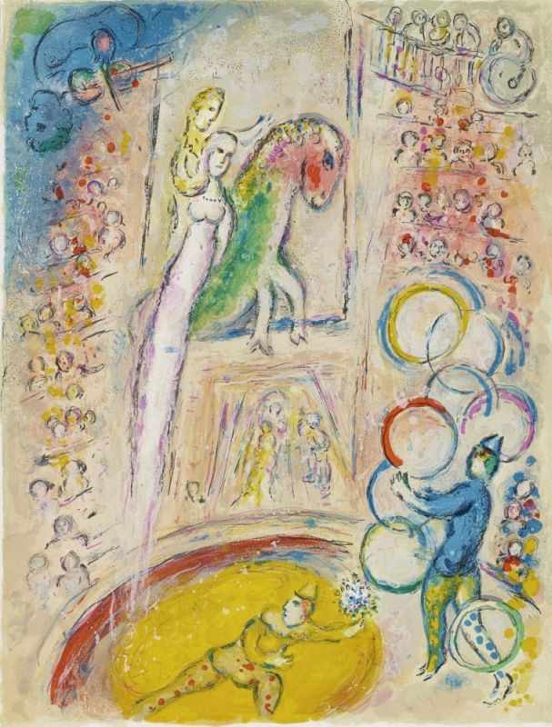 Chagall, Marc 1887 Witebsk - 1985 St. Paul de Vence Cirque Lithographies originales de Marc Chagall. - Image 8 of 23