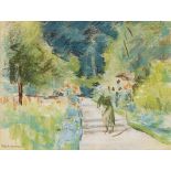 Liebermann, Max 1847 Berlin - 1935 ebenda Der Nutzgarten in Wannsee nach Westen, auf dem Weg eine