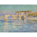 Louis Agricol, Montagné 1879 Avignon - 1960 Paris Le pont d`Avignon. 1910 Öl auf Leinwand 46 x 62 cm