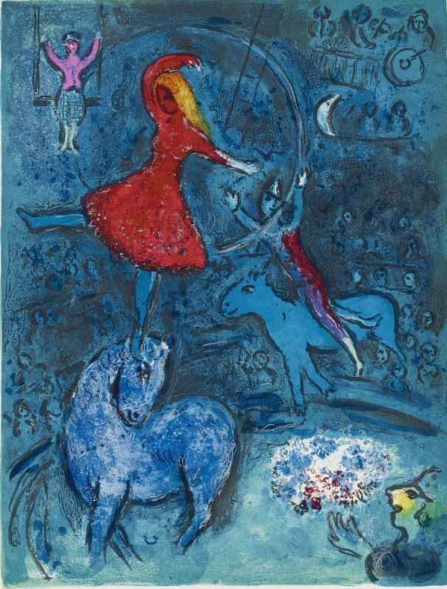 Chagall, Marc 1887 Witebsk - 1985 St. Paul de Vence Cirque Lithographies originales de Marc Chagall. - Bild 4 aus 23