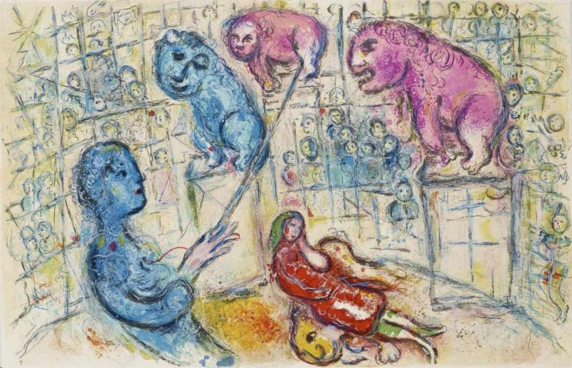 Chagall, Marc 1887 Witebsk - 1985 St. Paul de Vence Cirque Lithographies originales de Marc Chagall. - Bild 10 aus 23