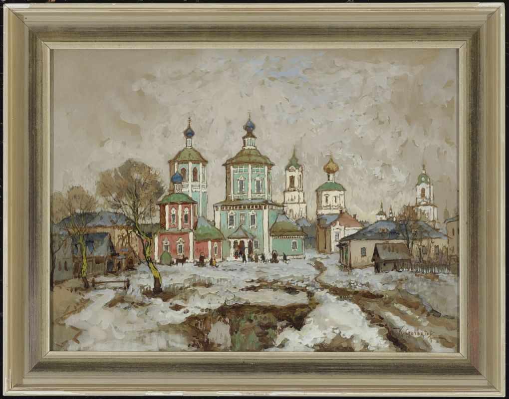 GORBATOV (GORBATOFF), KONSTANTIN IVANOVICH 1876 Stavropol - 1945 Berlin Stadt Toropez Gouache und - Image 2 of 3