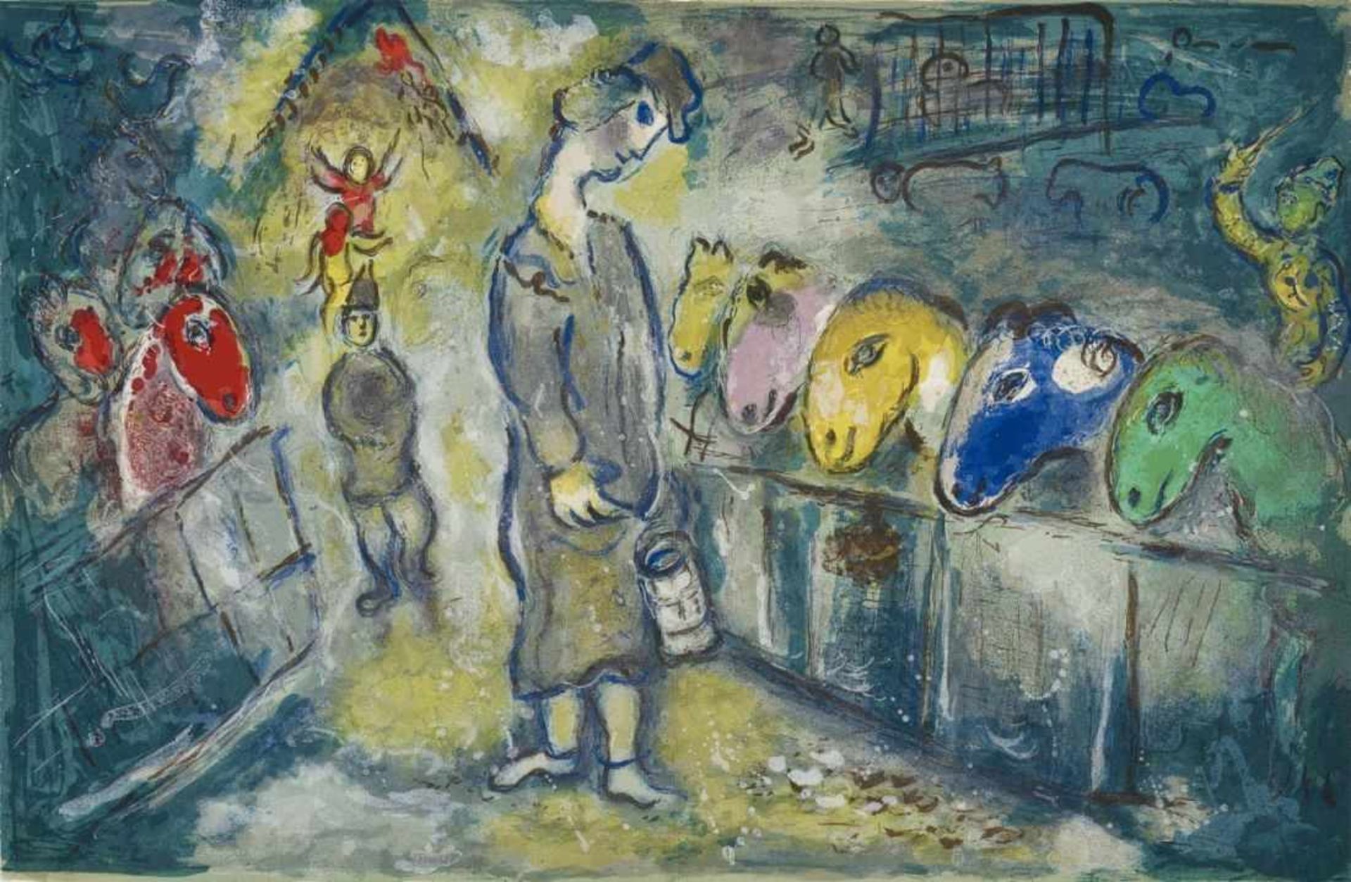 Chagall, Marc 1887 Witebsk - 1985 St. Paul de Vence Cirque Lithographies originales de Marc Chagall. - Bild 12 aus 23