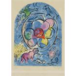 Chagall, Marc 1887 Witebsk - 1985 St. Paul de Vence, nach Le Tribu Benjamin. 1964 Farblithographie