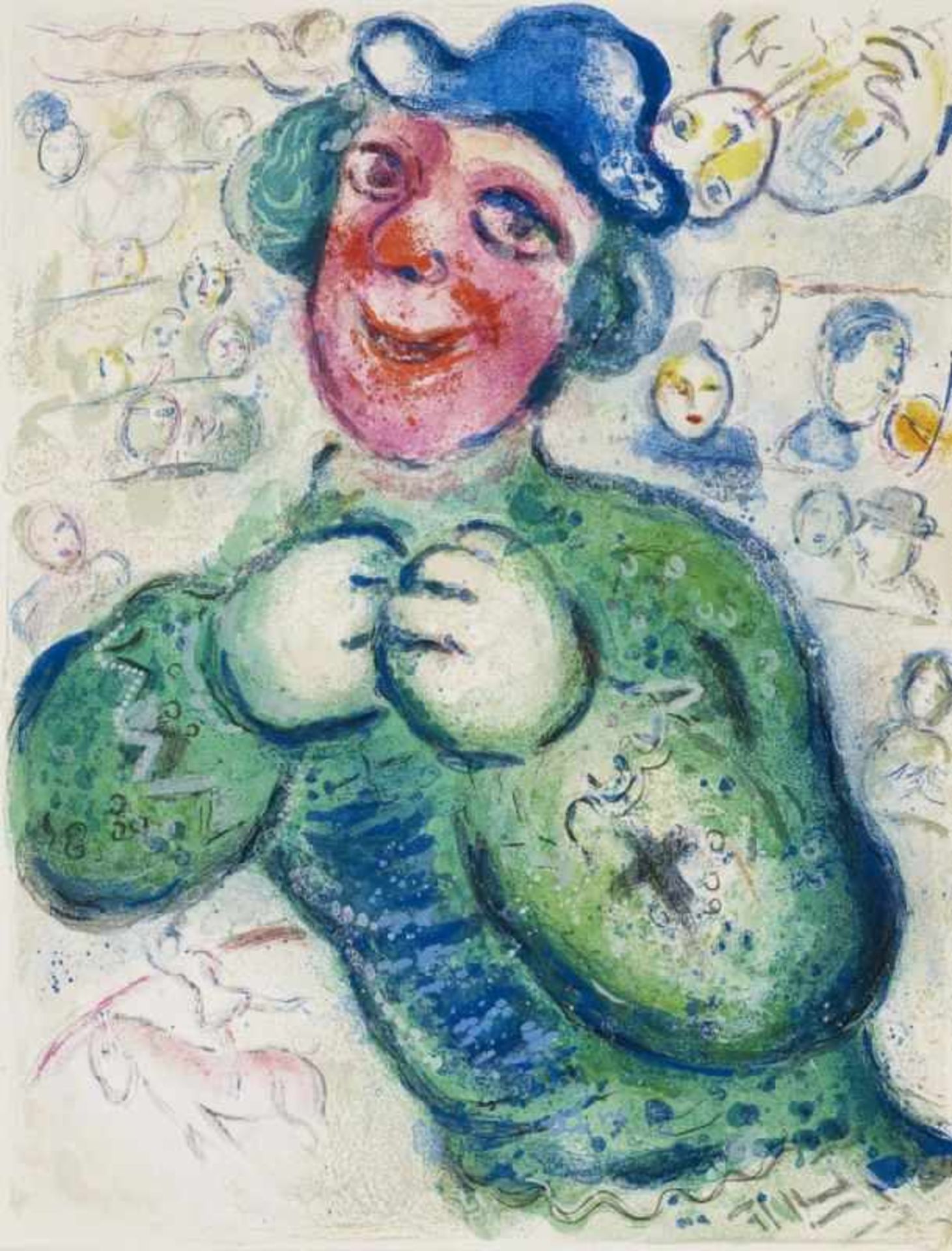 Chagall, Marc 1887 Witebsk - 1985 St. Paul de Vence Cirque Lithographies originales de Marc Chagall. - Bild 13 aus 23