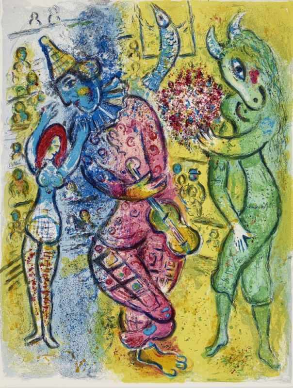 Chagall, Marc 1887 Witebsk - 1985 St. Paul de Vence Cirque Lithographies originales de Marc Chagall. - Image 6 of 23