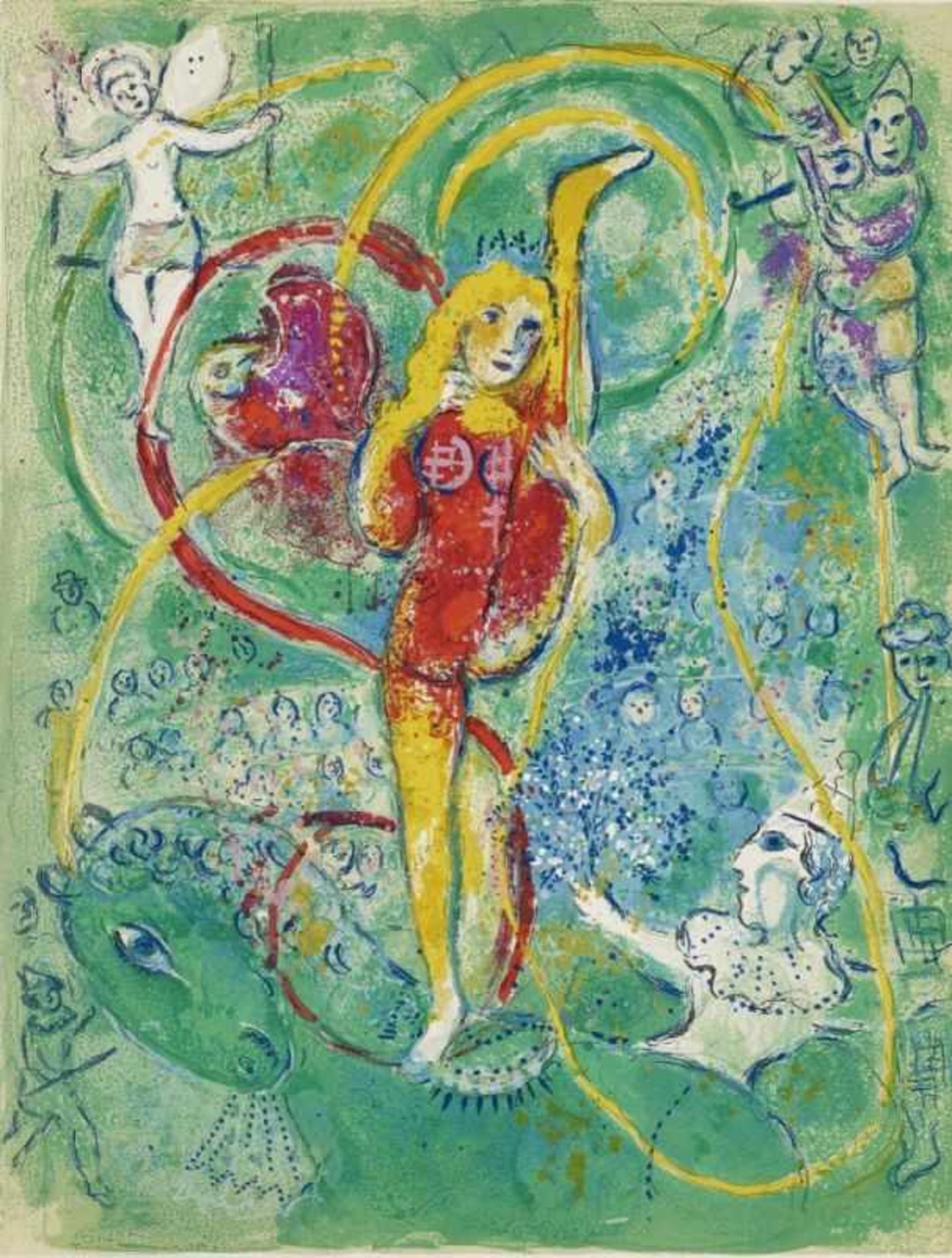 Chagall, Marc 1887 Witebsk - 1985 St. Paul de Vence Cirque Lithographies originales de Marc Chagall. - Bild 3 aus 23