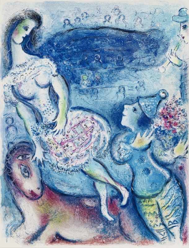 Chagall, Marc 1887 Witebsk - 1985 St. Paul de Vence Cirque Lithographies originales de Marc Chagall. - Image 14 of 23