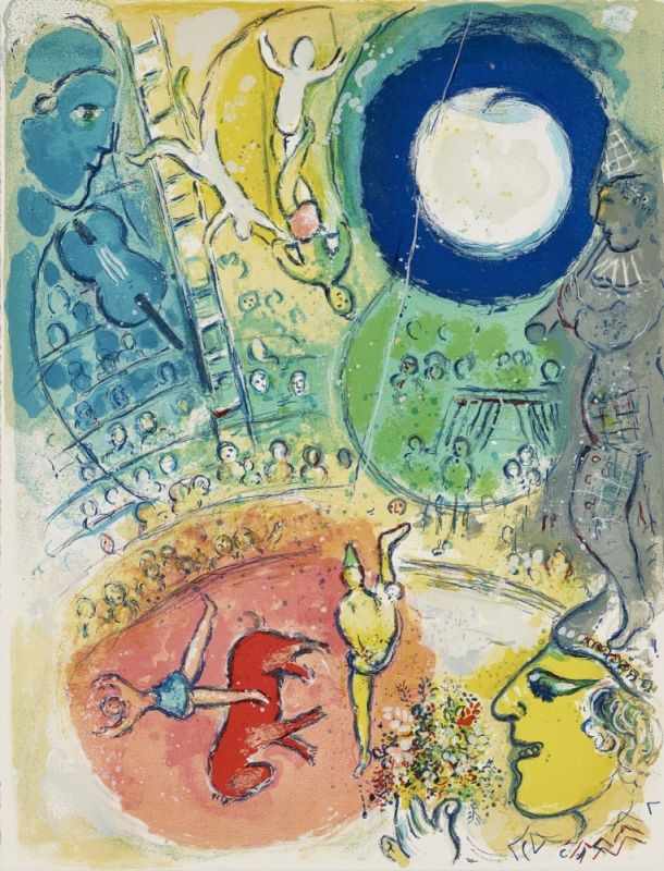 Chagall, Marc 1887 Witebsk - 1985 St. Paul de Vence Cirque Lithographies originales de Marc Chagall. - Image 9 of 23