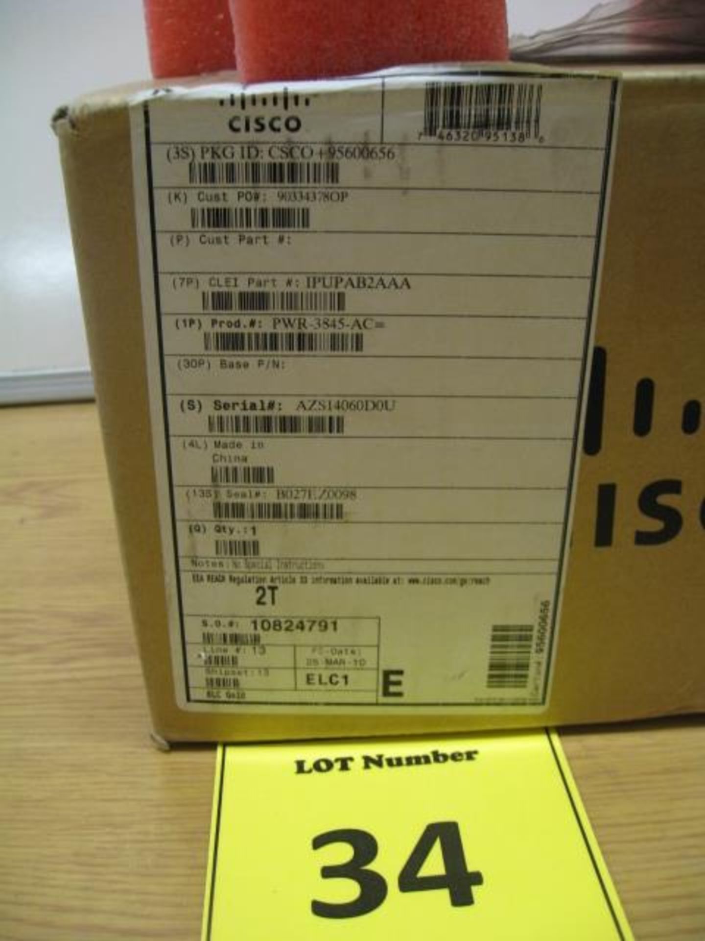 CISCO. BOXED UNUSED Cisco PWR-3845-AC-IP CISCO3845 AC Power Supply. SEE PHOTOS