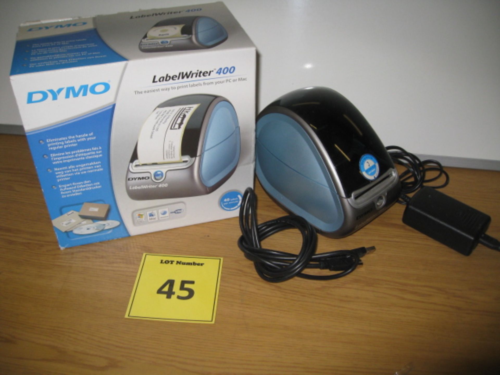 DYMO LABELWRITER 400 LABEL PRINTER. BOXED WITH PSU.