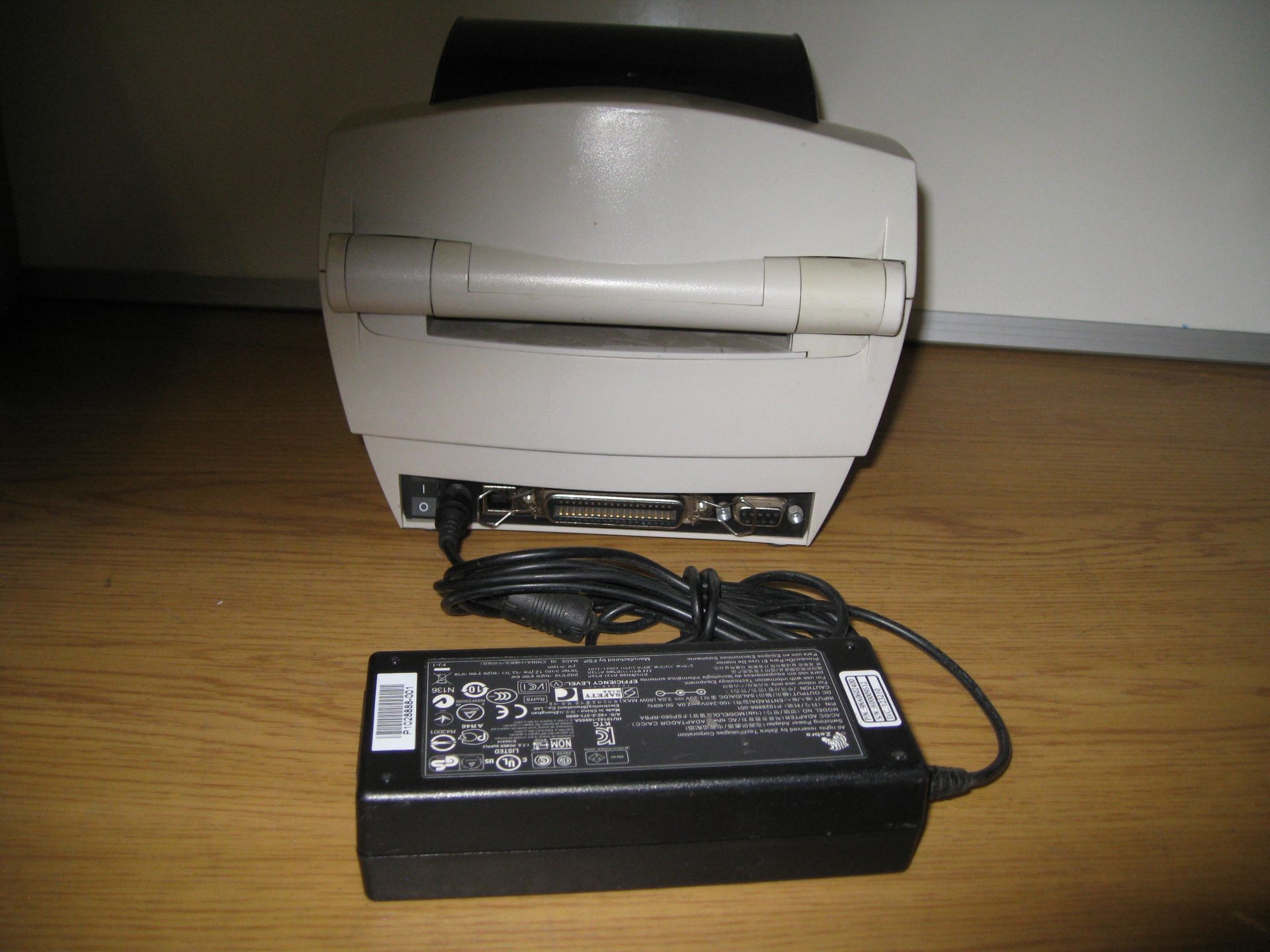 Zebra LP 2844 Thermal Label Printer USB Serial Parallel Including Power Supply - Image 2 of 2