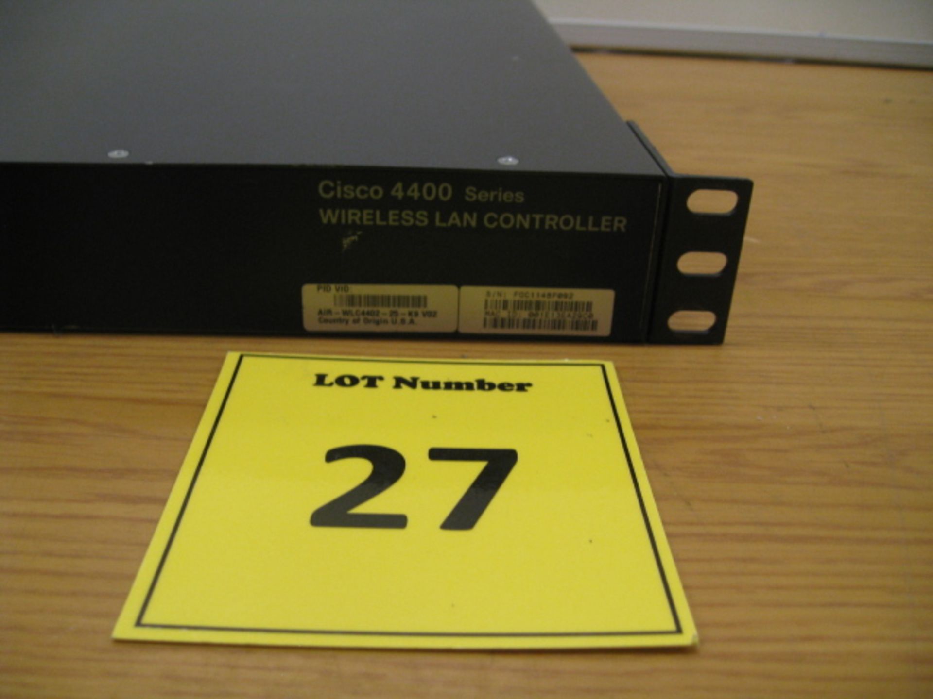 CISCO 4400 SERIES WIRELESS LAN CONTROLLER. MODEL AIR-WLC4402-25-K9 V02 - Image 2 of 2