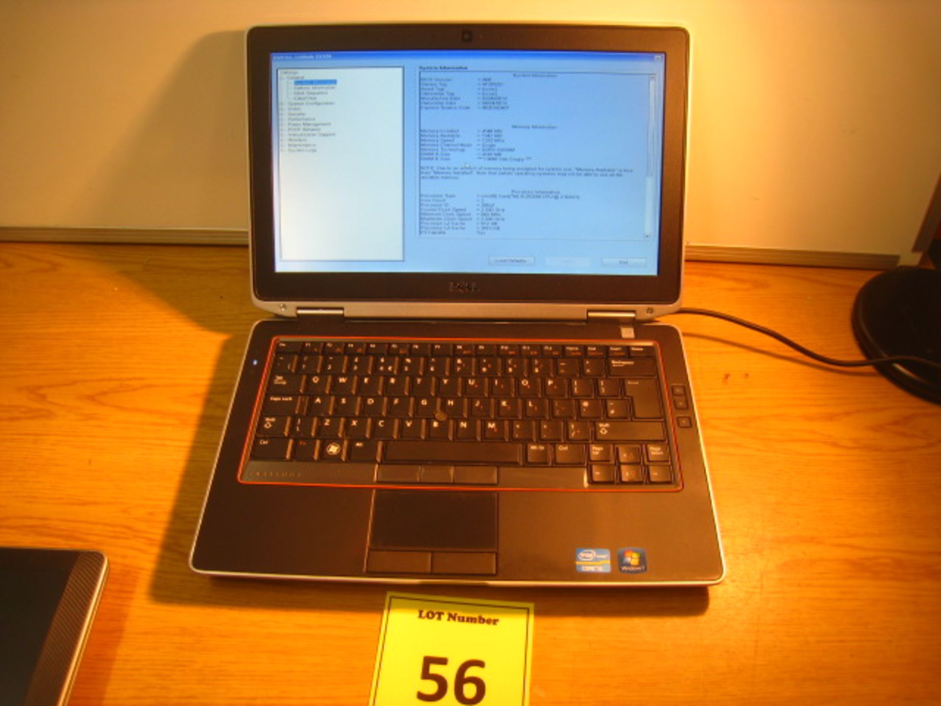 DELL LATITUDE E6320 CORE i5 LAPTOP. 2.5GHZ PROCESSOR, 2GB RAM, 250GB HDD, DVDRW. WITH PSU. W7 COA